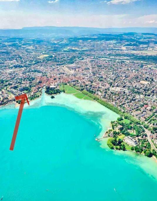 Le Panorama - Vue Lac Et Montagne Avec Parking Annecy Exterior photo